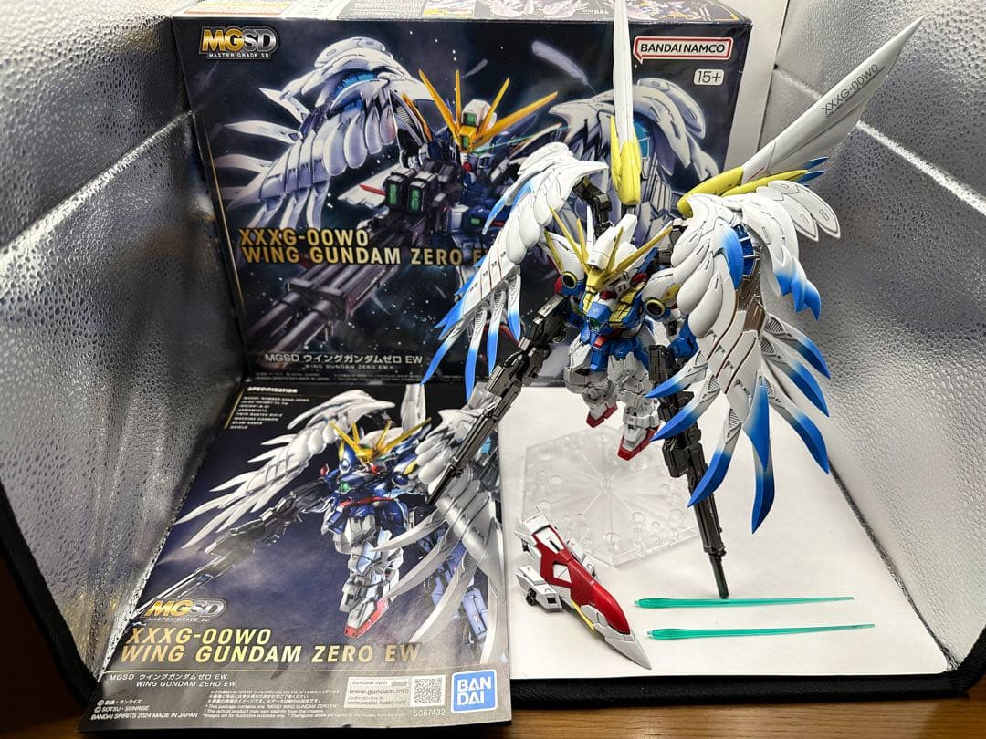 【バンダイ正規品・全塗装】MGSD ウイングガンダムゼロ EW 完成品
