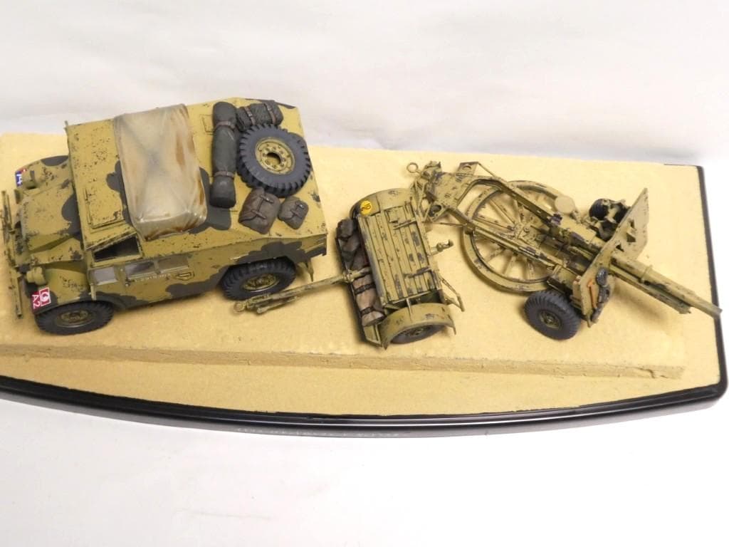 タミヤ　1/35　25ポンド砲とクォード・ガントラクター＆10HP ティリー