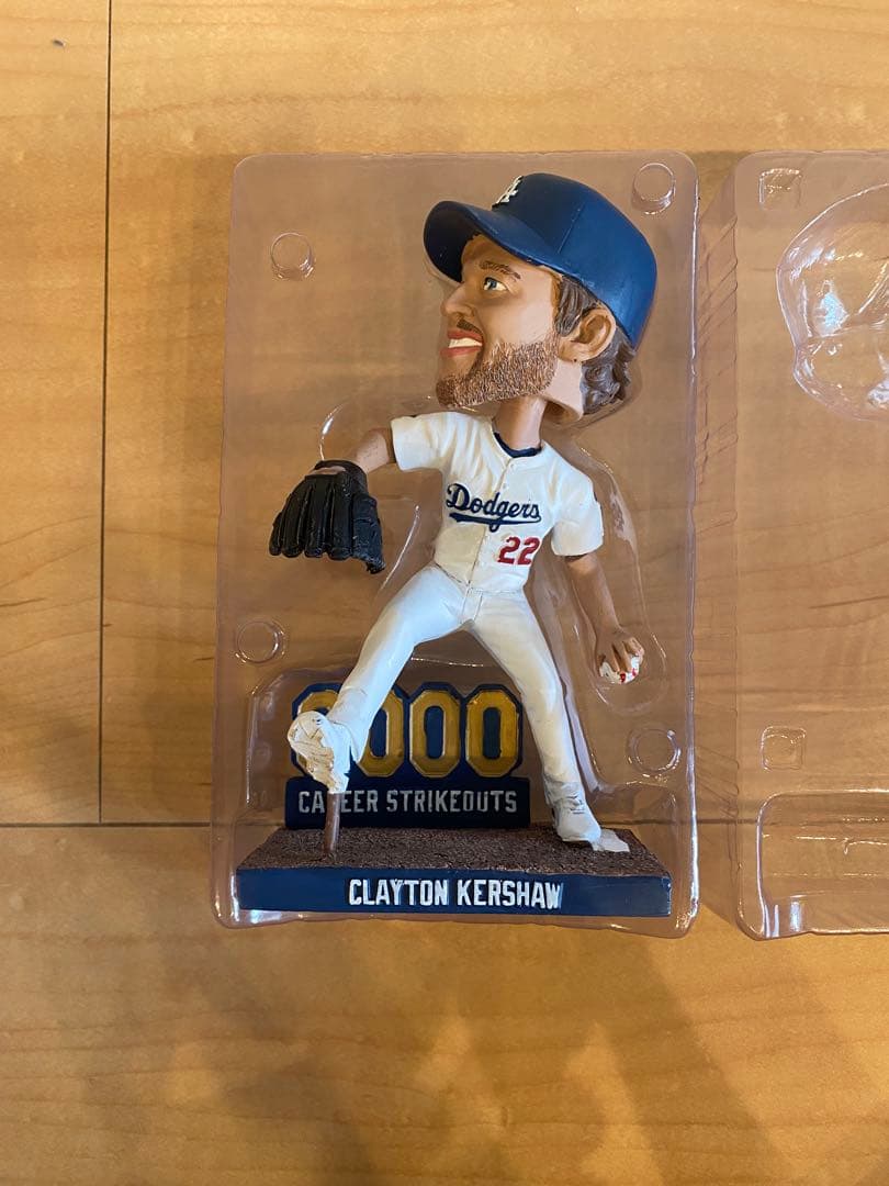 ドジャース カーショー 3000奪三振記念　ボブルヘッド