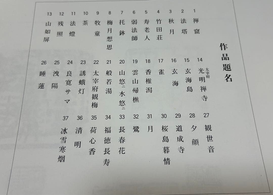 木原 信　水墨画集　限定発行150部