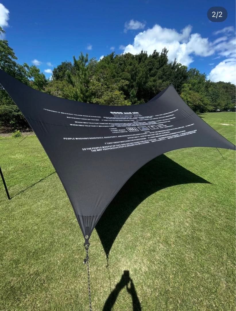 BRUNT GOOD and sin Mac outdoor ブラック　タープ