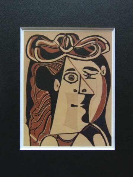 Pablo Picasso、FEMME AU CHAPEAU、海外版希少レゾネ