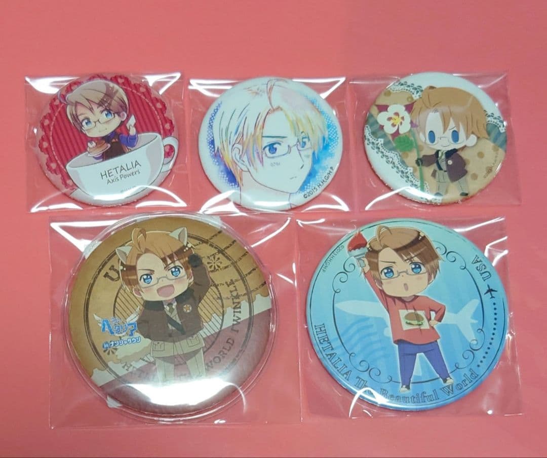 ヘタリア アメリカ 缶バッジ セット