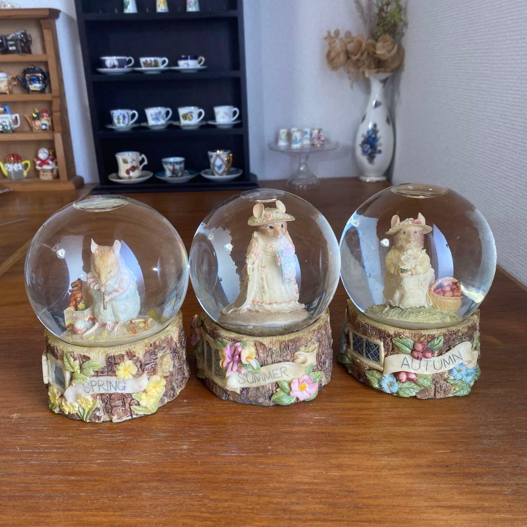 1989 エネスコ　ブランブリーヘッジ スノードーム　スノーグローブ　オータム