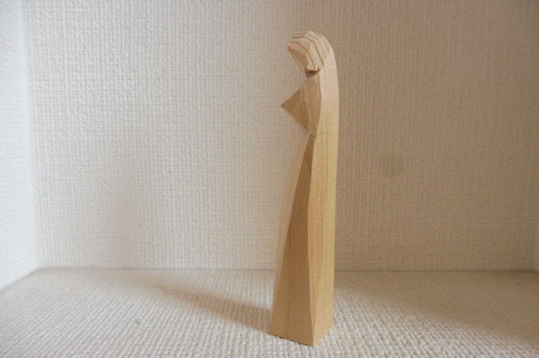 北海道 函館 シスター トラピスト 木彫り 人形 こけし 修道院 根本勲 土龍