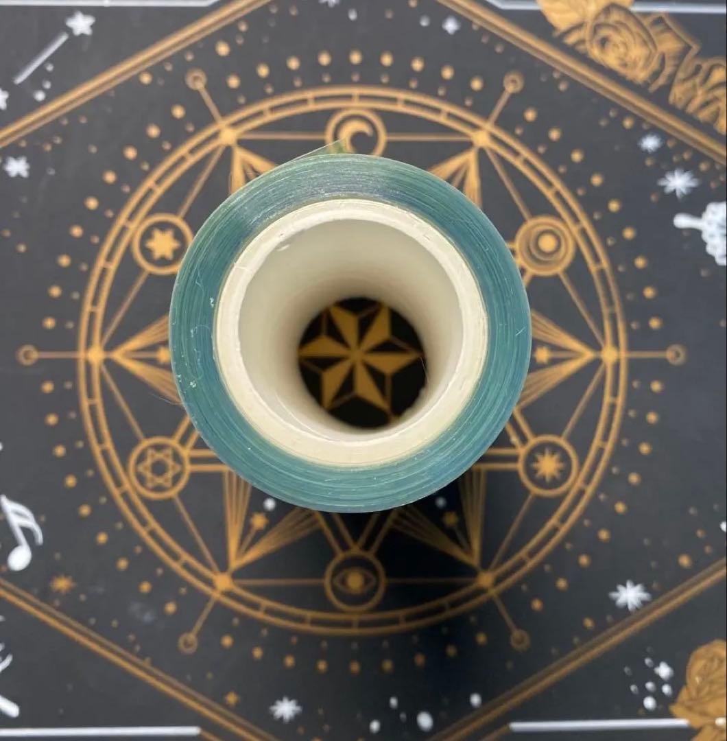 【9197】海外　マステ　中古巻　貝殻光マスキングテープ雨景色　公園　街　背景系