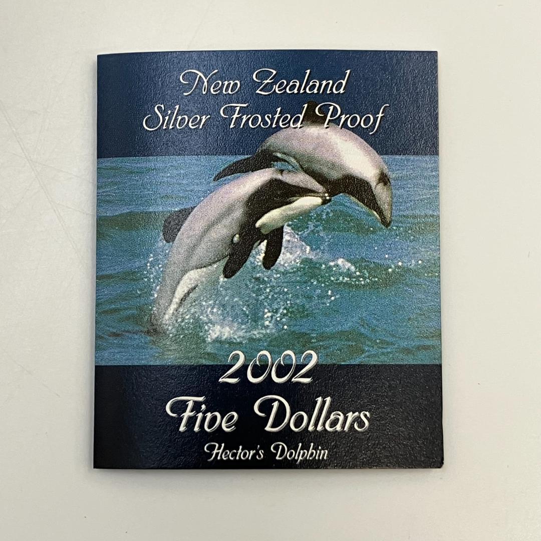 ニュージーランド中央銀行発行 ヘクターズイルカ 5ドル記念硬貨 2002年