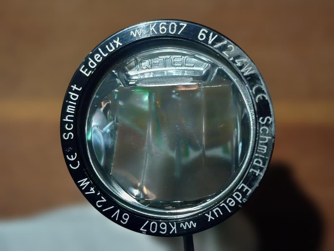Schmidt Edelux ブラック 6V2.4W ハブダイナモ用ライト
