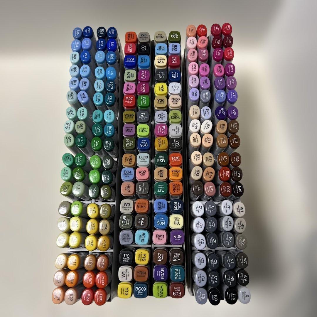 S*7様 COPIC 全72色✖︎3 (216色)マーカーセット144 Part