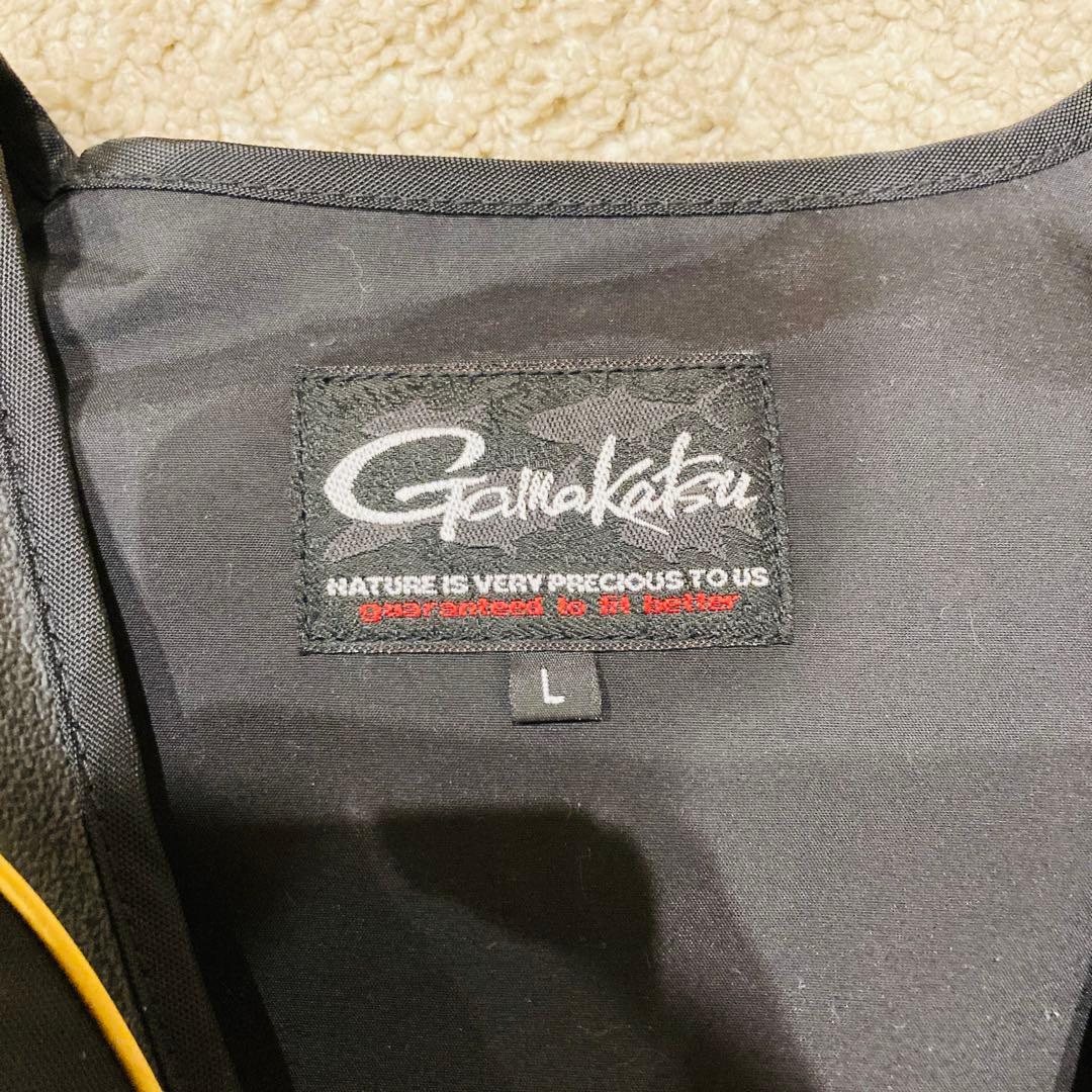 がまかつ　フローティングベスト　GM-2180 黒×赤×金　Lサイズ