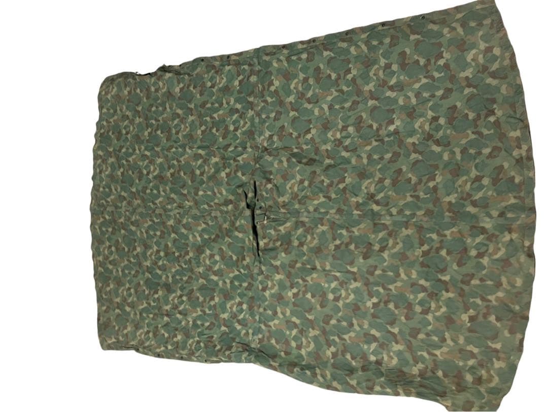 米海兵隊ダッグハンターリバーシブル迷彩ポンチョテント1948年WWII戦争希少品