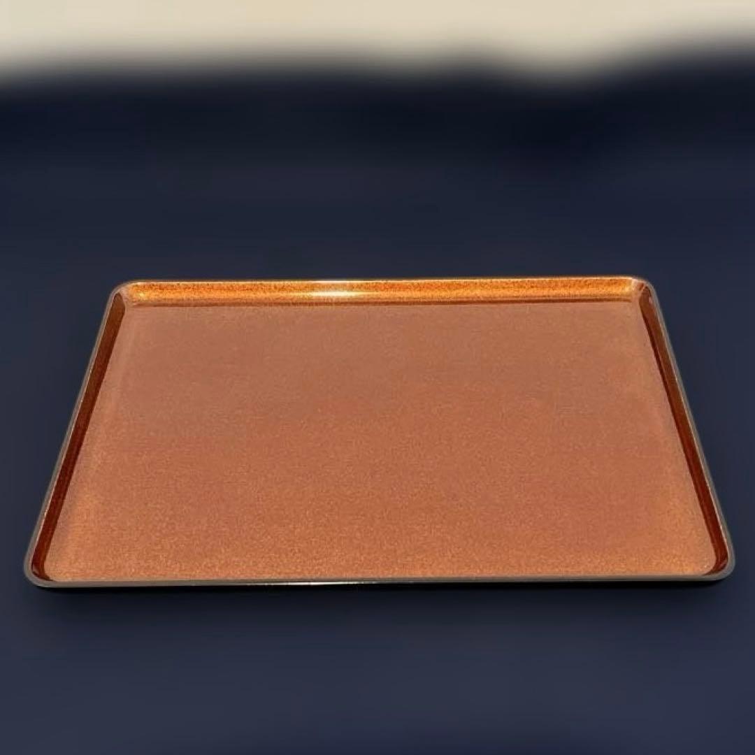 輪島塗　角藤漆器店謹製　梨子地　卓上膳　6枚セット　共箱　茶道具 　お盆送料無料