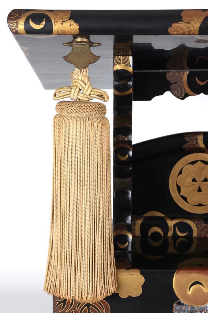 極上　黒漆塗金蒔絵螺鈿細工 見台 経台 経机 仏具 仏教美術 古美術 骨董品漆器