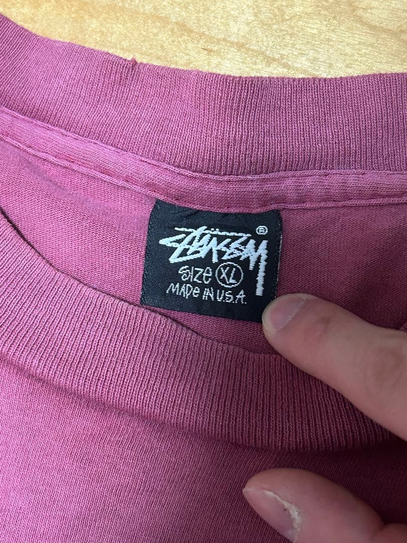 80’s~90’s old stussy Shadow Man黒タグシャドーマン