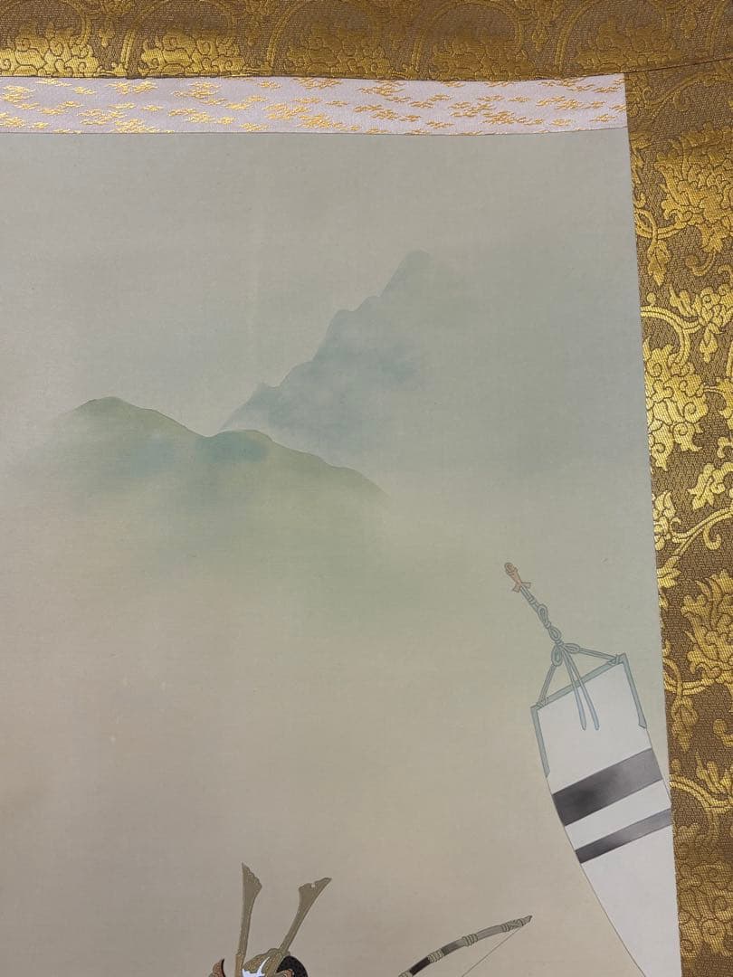 「武者」　山口青慶　掛け軸 掛軸 共箱あり