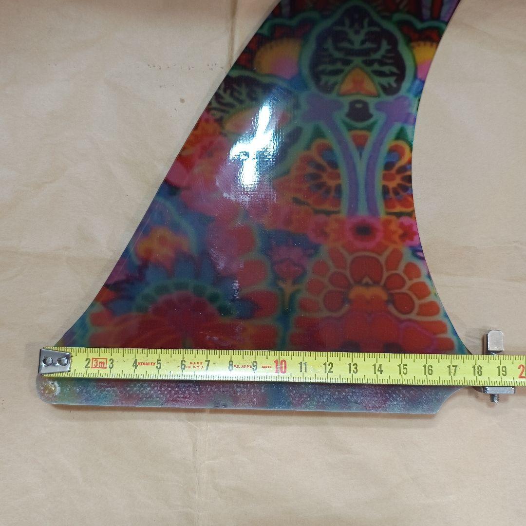 アートグラス　10インチ センターフィン　ロングボード　シングルフィン