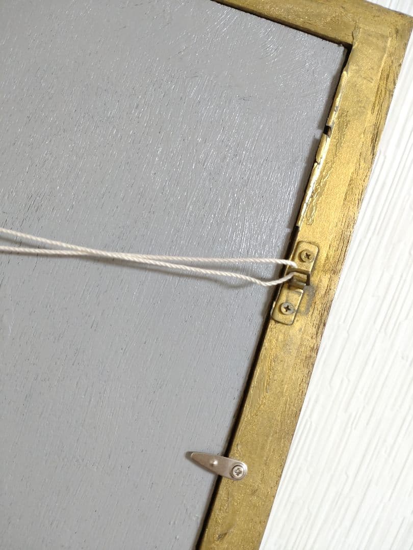 労働者の油絵【失いながら働く男】1点物の原画◆作者サイン入り◆額縁付属