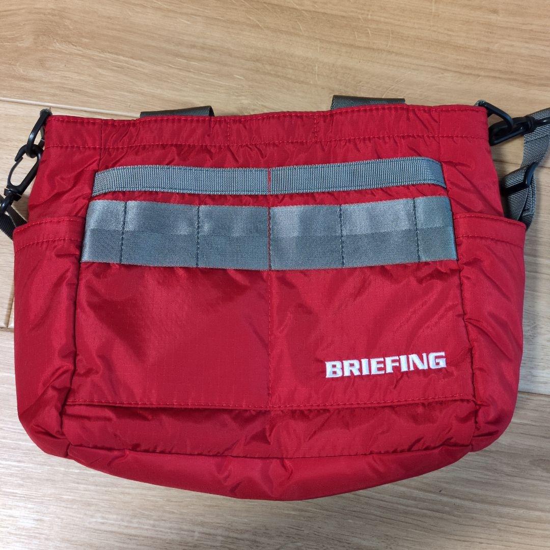 BRIEFING レッド 小型ショルダーバッグ