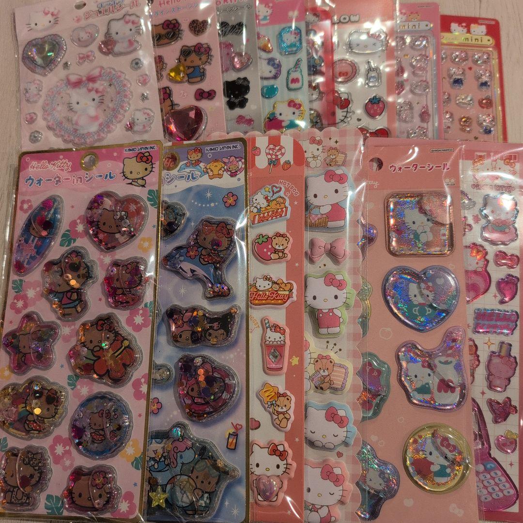 正規品　ボンボンドロップシールミニ　平成はっぴーフォン　キティちゃん