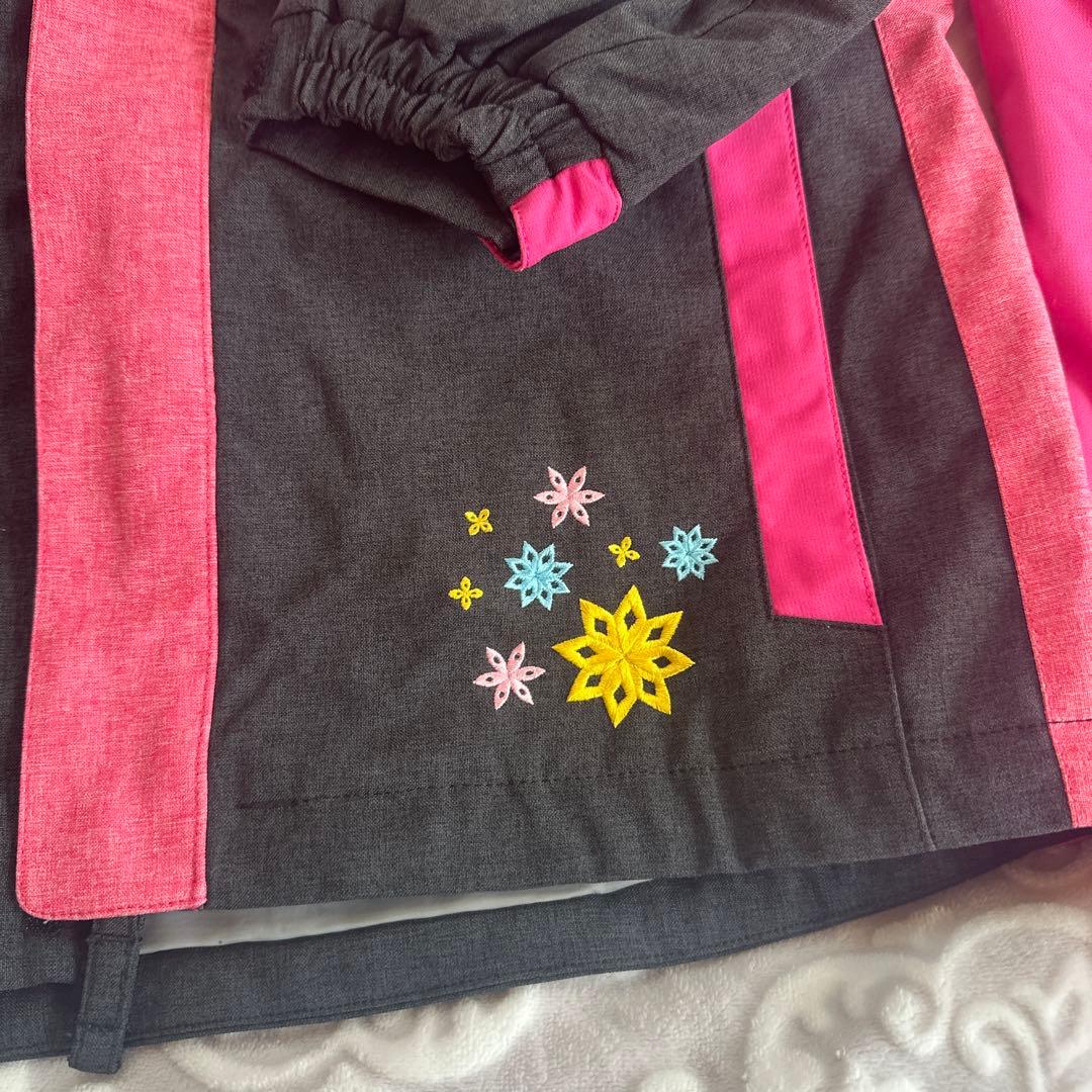 デサント スキーウエア 150 140 女の子ウエアセット スノーウェア 上下