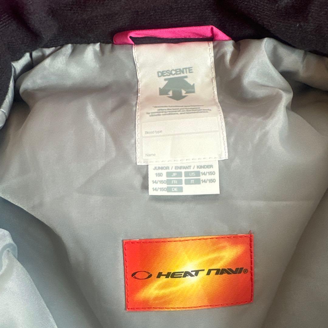 デサント スキーウエア 150 140 女の子ウエアセット スノーウェア 上下