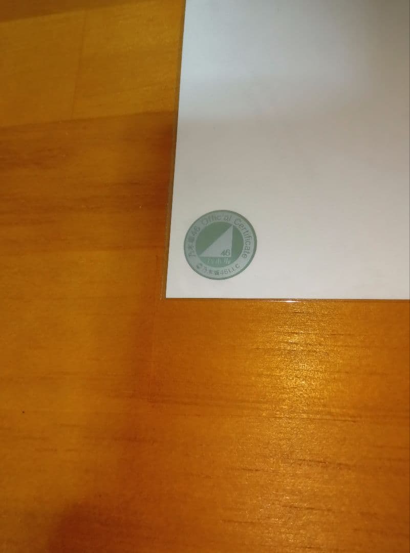 乃木坂４６ 生写真『熱狂の捌け口』中西アルノ　サイン入り