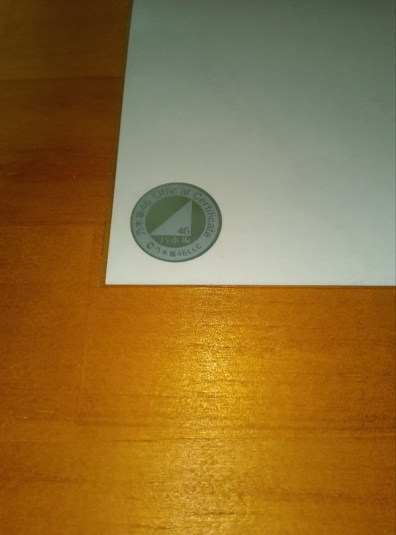 乃木坂４６ 生写真『熱狂の捌け口』中西アルノ　サイン入り