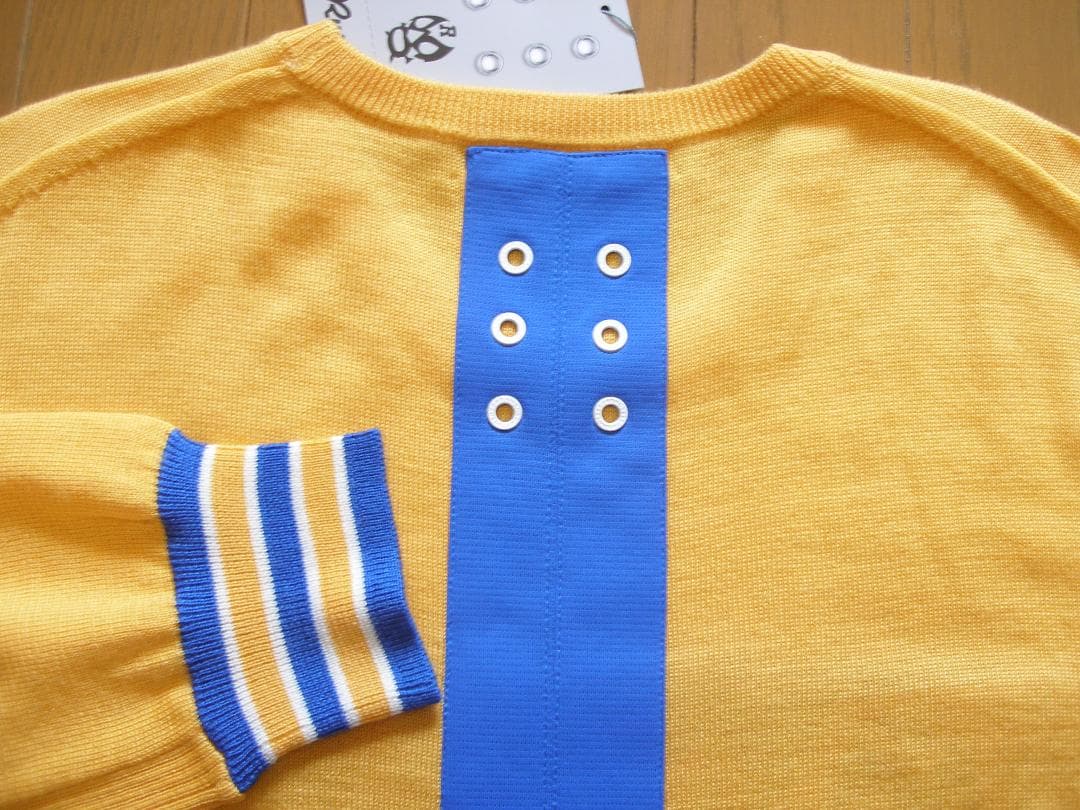 ラッセルノ FLAG LOGO KNIT SWEATER サイズ5 YLW 新品