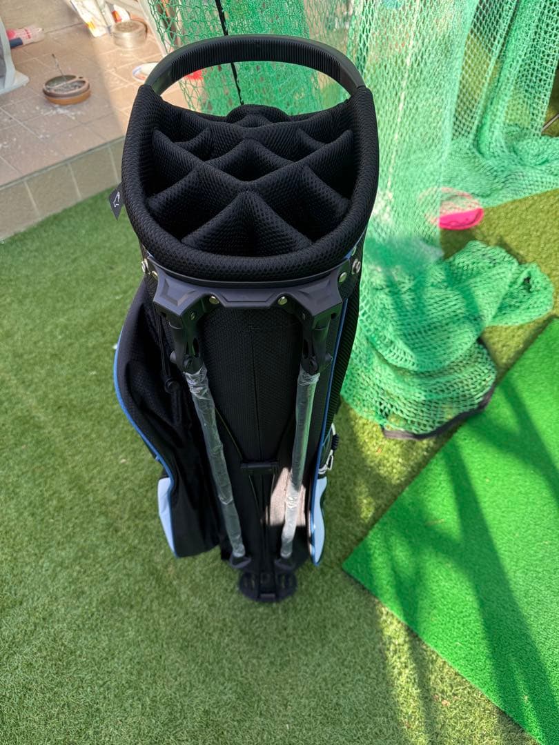 新品 PGM GOLF キャディバッグ 白 黒 青 ゴルフバッグ 14分割