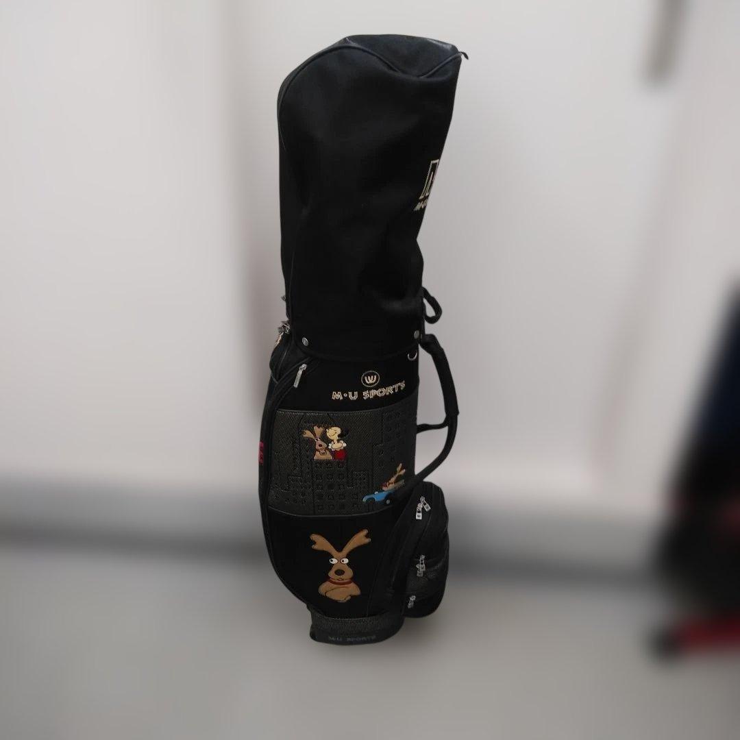 激安M・Uスポーツ オリーブキャラクターキャディーバッグ キャスター付き男女兼用