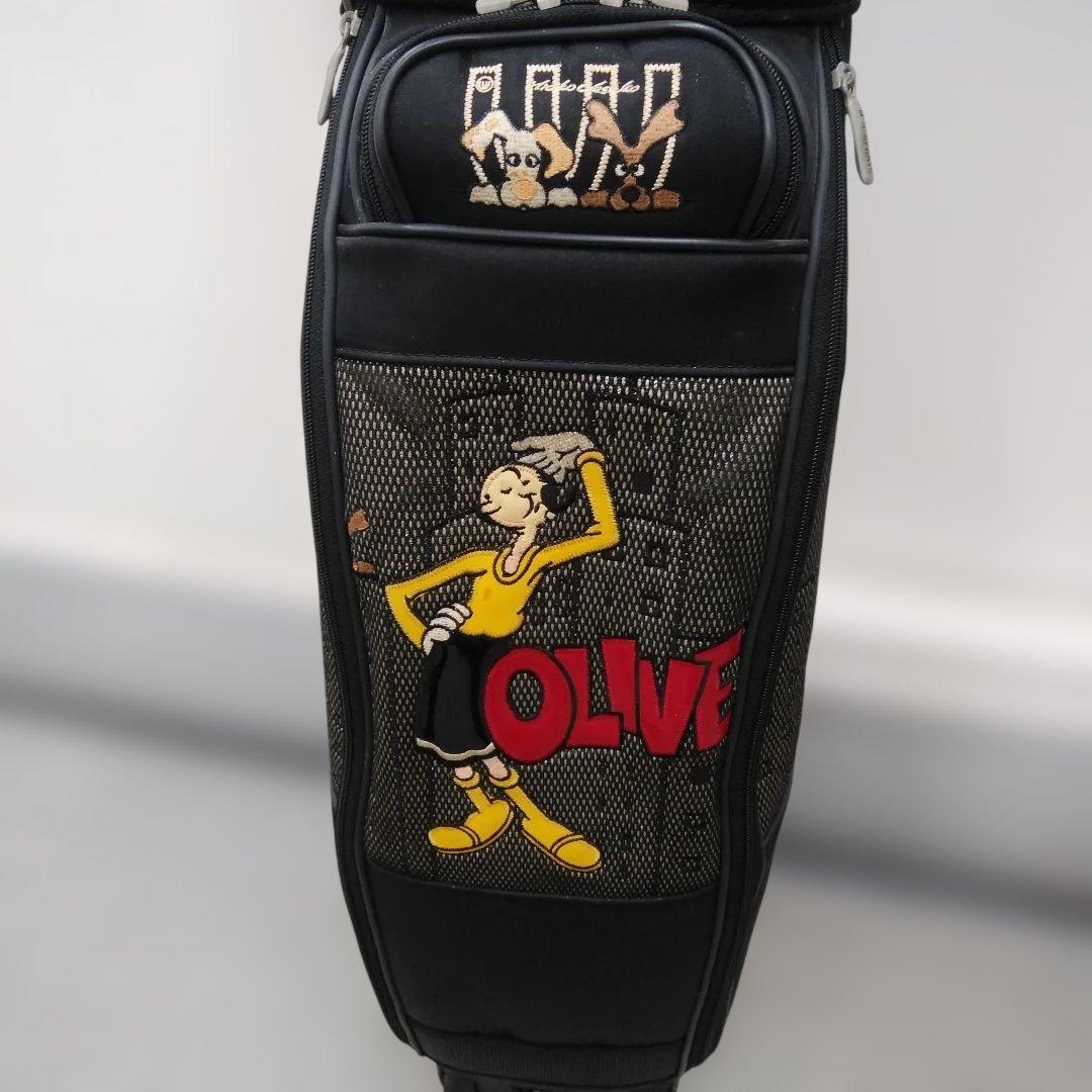 激安M・Uスポーツ オリーブキャラクターキャディーバッグ キャスター付き男女兼用