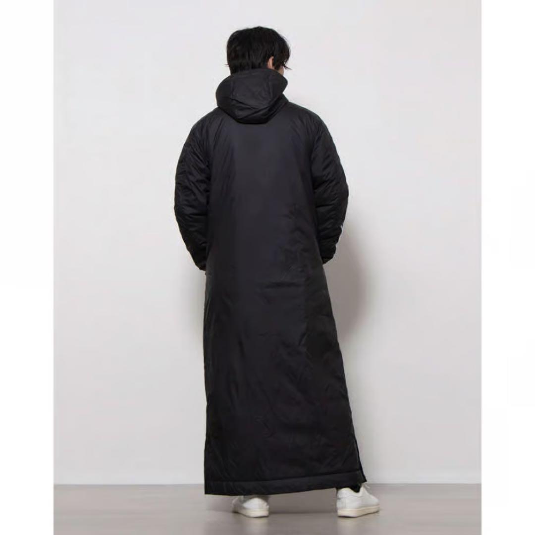 新品未使用　アディダス　ベンチコート　ブラック　黒　フード　M 裏トリコット