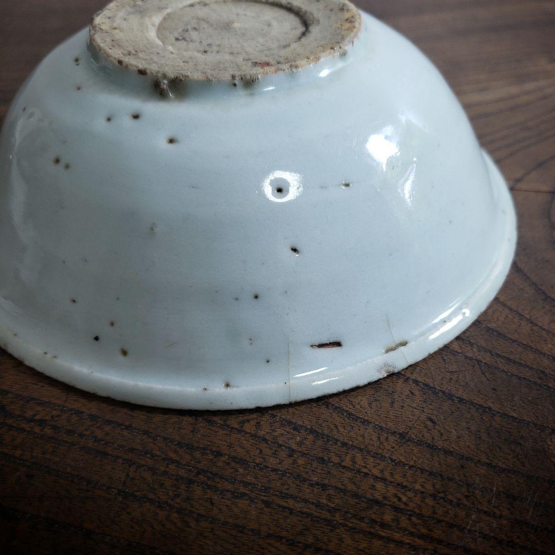 古染付　皿　なずな　草文様　中国骨董　鉢　丼　茶碗