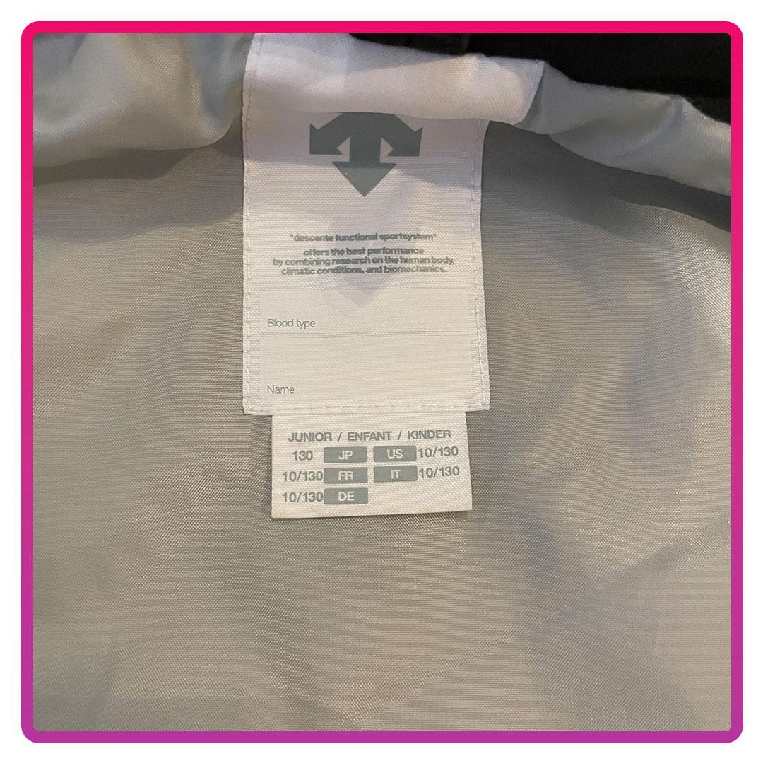 【極美品】 デサント／DESCENTE スキーウェア 上下セット 130サイズ