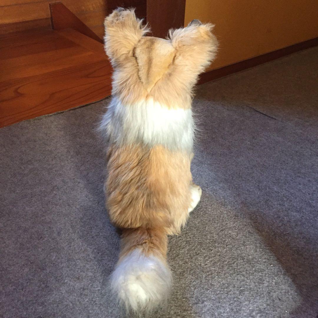 コリー犬　ぬいぐるみ三英　犬　stuffed animal 昭和レトロ