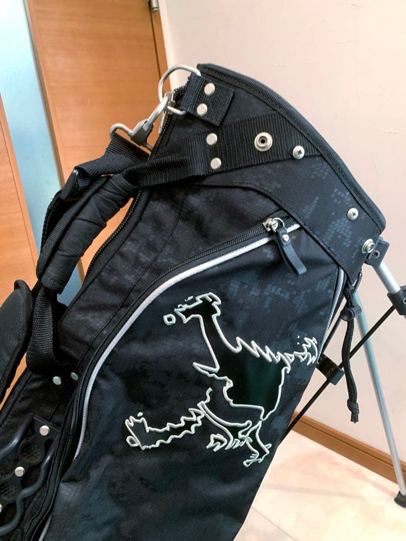 希少　良品　オークリー　スカル　ブラックデジタルカモ　スタンド　キャディバッグ