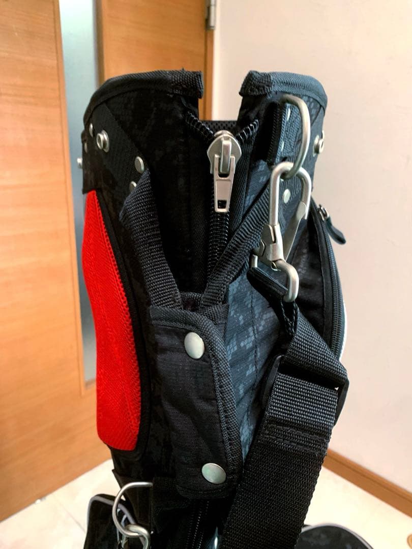 希少　良品　オークリー　スカル　ブラックデジタルカモ　スタンド　キャディバッグ