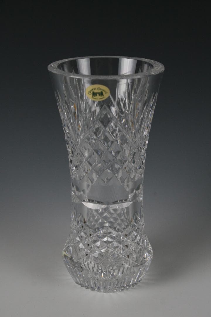 アイルランド　チローニ カットグラス　フラワーベース　ビンテージ