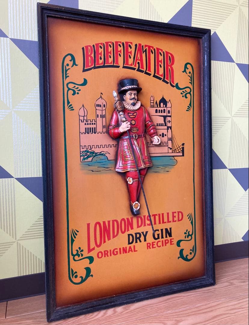 アンティーク 木製 看板 レトロ イギリス 額縁 フレーム 雑貨 バー ガレージ