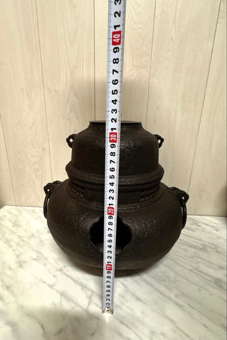 ［茶道具 鉄製 風炉茶釜］送料無料！