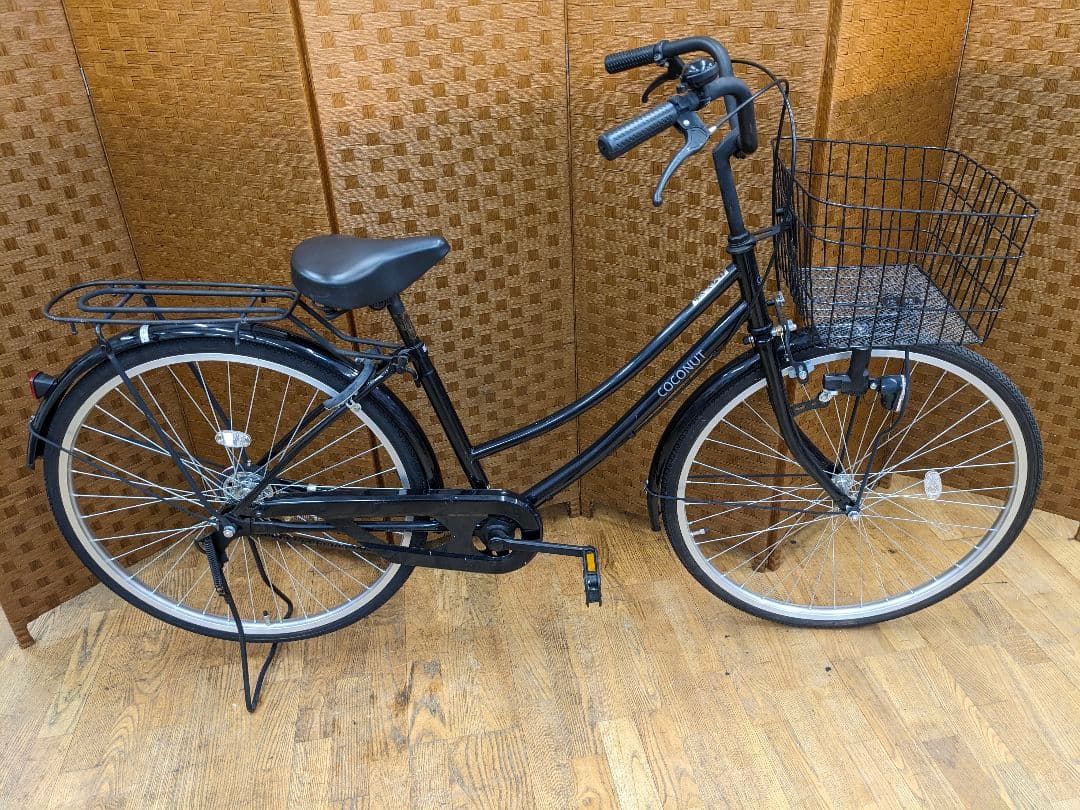 U053 普通自転車　26インチ　ブラック　シンプルタイプ