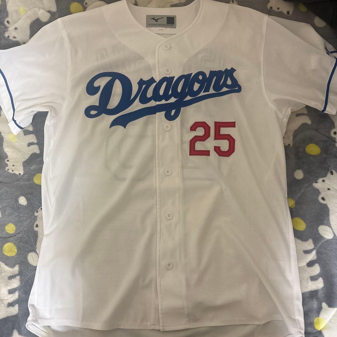 中日ドラゴンズ　石川昂弥選手　ホームレプリカユニフォーム　Lサイズ