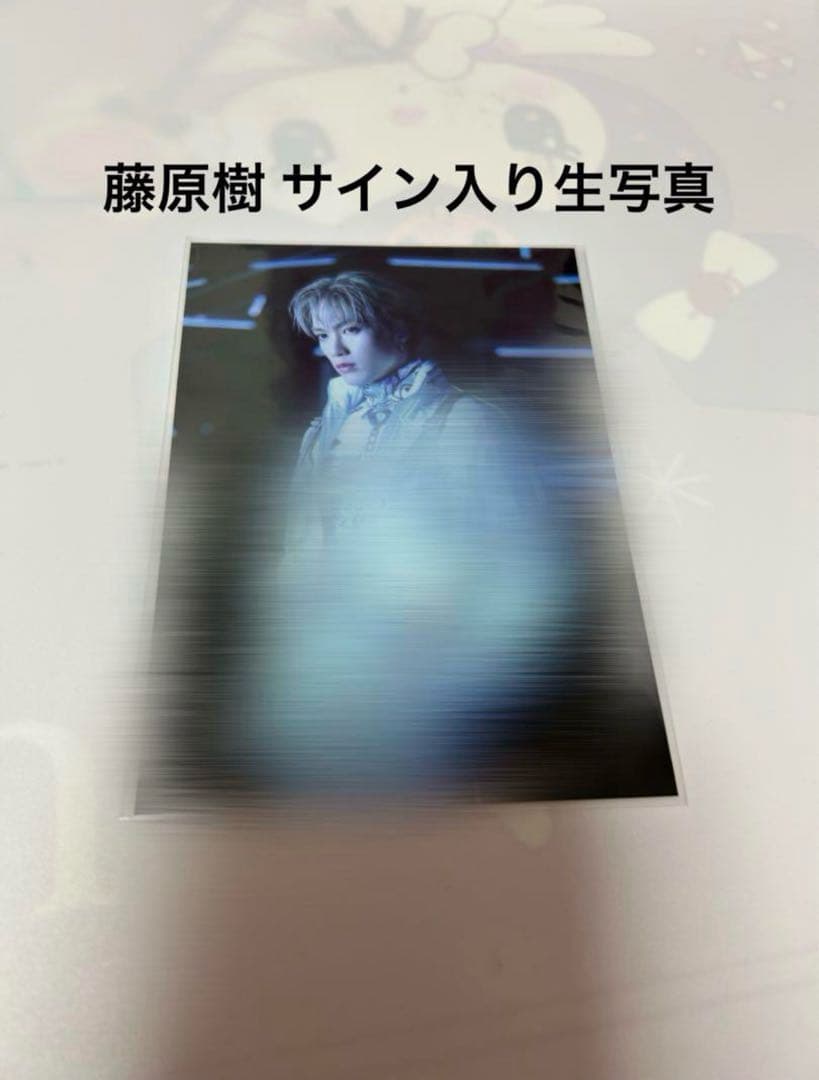 藤原樹 サイン サイン入り写真