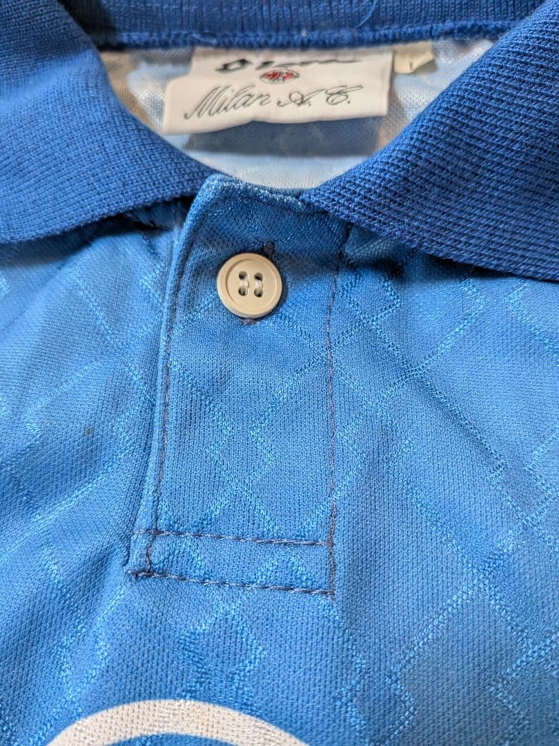 ヴィンテージユニフォームミランオーセンティック長袖ユニフォーム水色