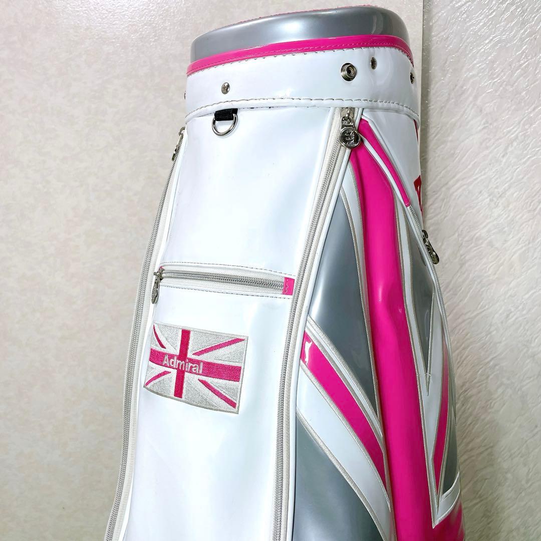美品！Admiral アドミラル キャディバッグ かわいい ピンク