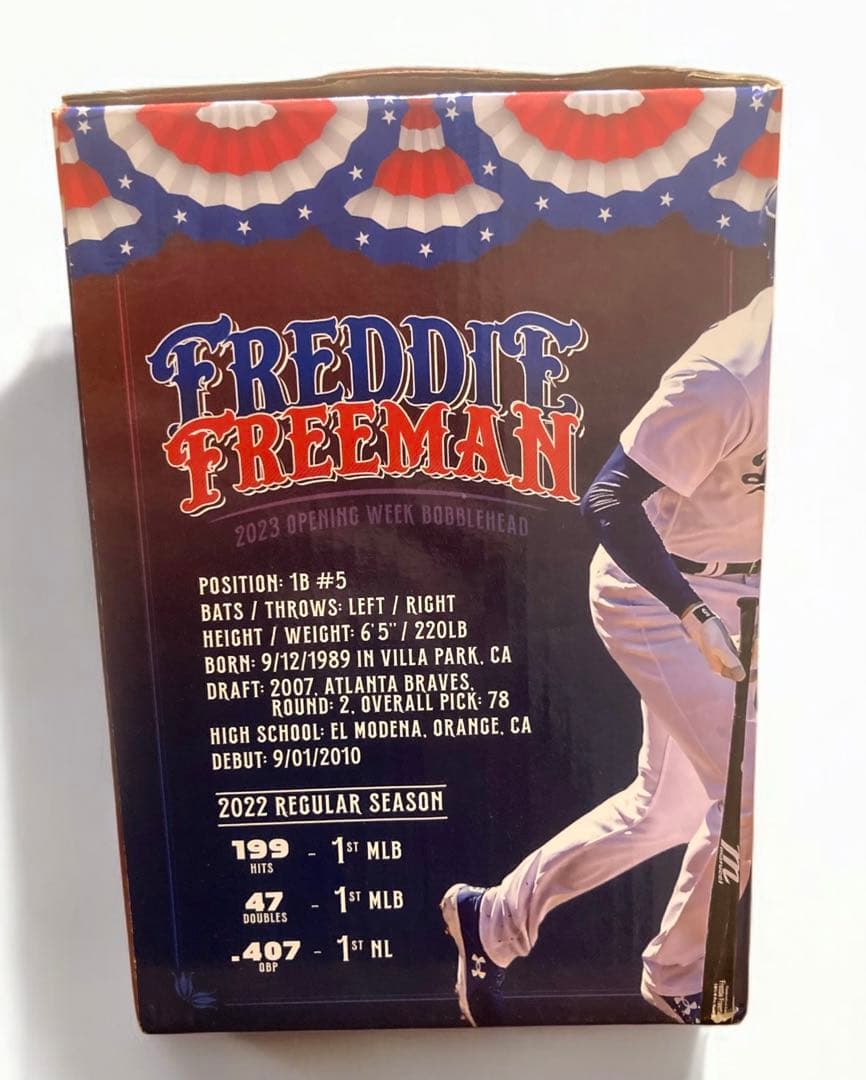 2023年ドジャーススタジアム配布フレディフリーマン ボブルヘッド