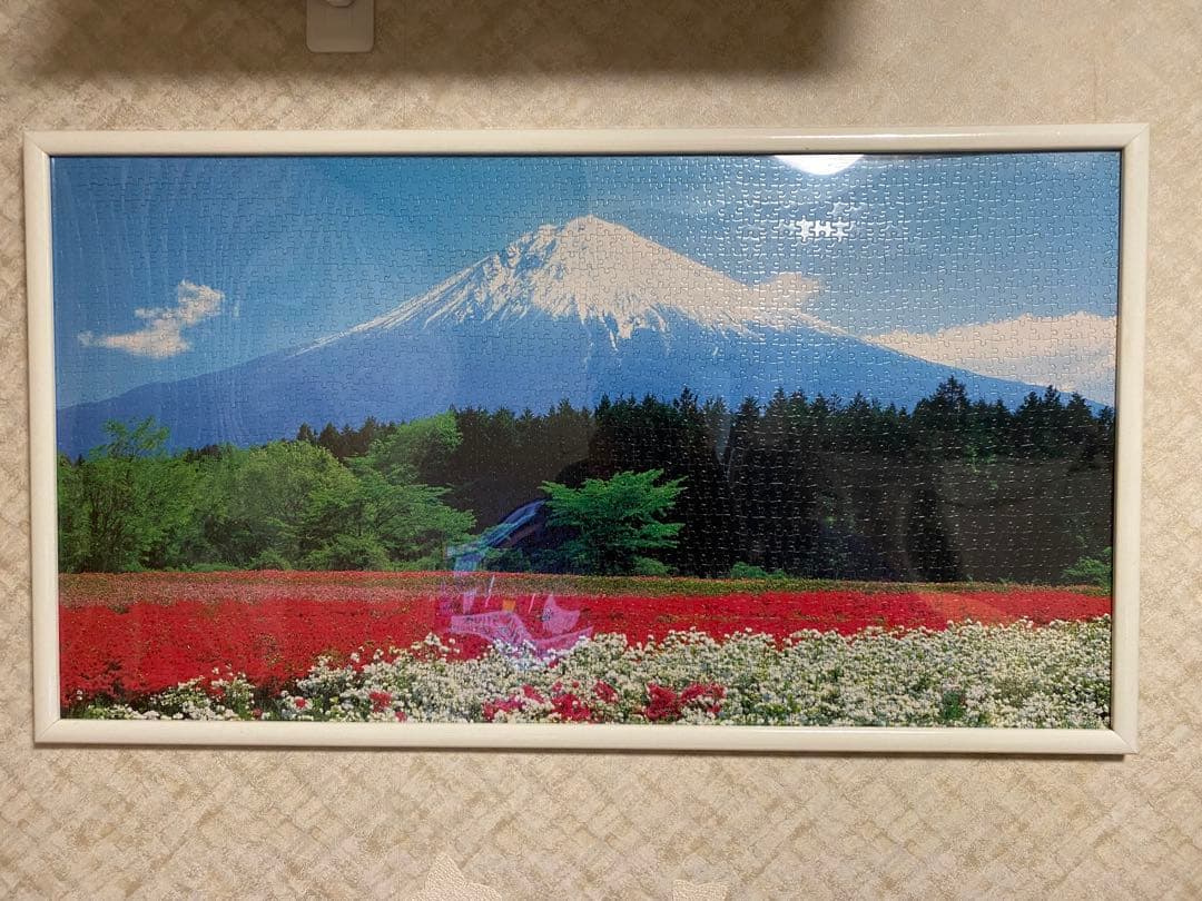 富士山の写真をモチーフにした3,000ピースパズル(完成品,フレーム付き)
