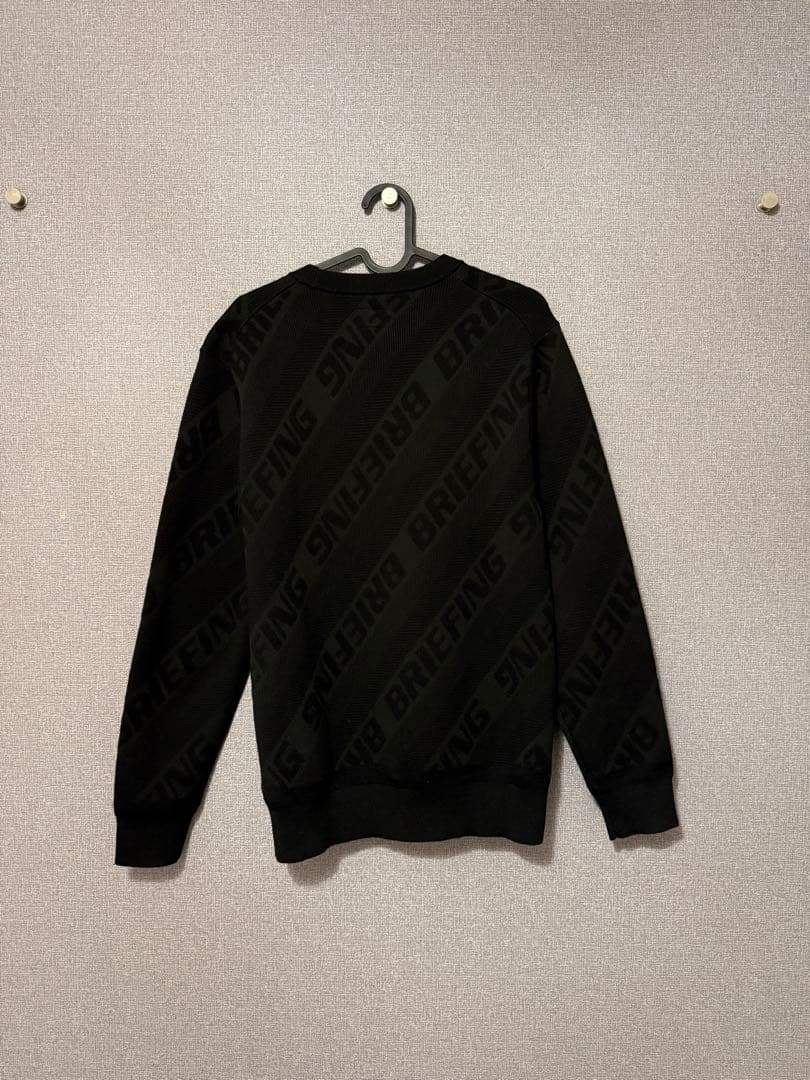 BRIEFING 黒 M クルーネックセーター