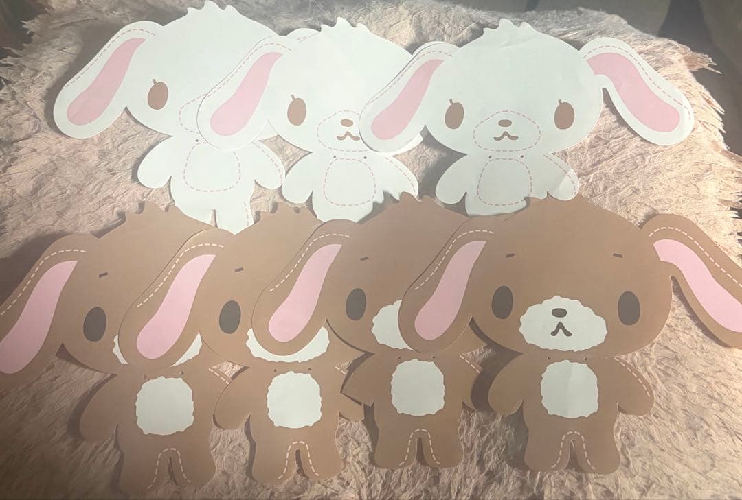 シュガーバニーズ 着せ替えレターセット ダイカット 平成レトロ シール