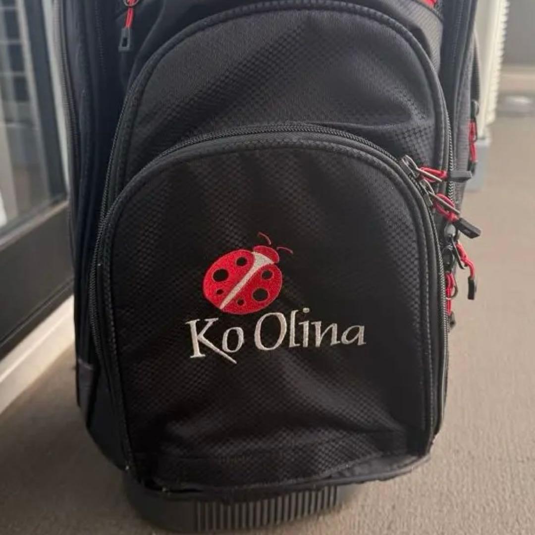 コオリナ Ko Olina ゴルフバッグ・キャディバッグ 黒/赤